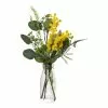 Rogue Australiana Wattle Flower Mix-Milk Bottle Yellow & Clear 21 X 17 X 34 Cm -Bed Linen store SP 638342