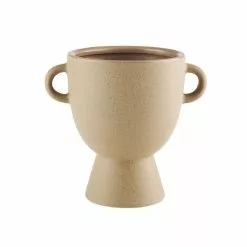 Linen House 19cm Vase Cora Desert Sand