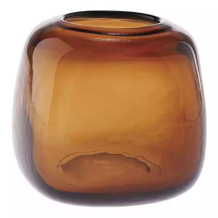 Linen House 15cm Vase Indiana Amber 3 Linen House 15cm Vase Indiana Amber