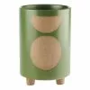 Linen House 20cm Planter Pot Elm Green -Bed Linen store SP 638426