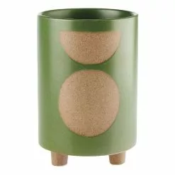 Linen House 20cm Planter Pot Elm Green