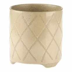 Linen House 12cm Planter Pot Estrada Caramel