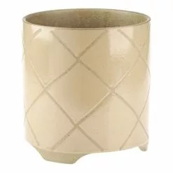 Linen House 24cm Planter Pot Estrada Caramel