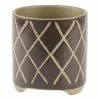 Linen House 12cm Planter Pot Estrada Coffee -Bed Linen store SP 638436
