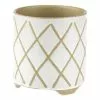 Linen House 16cm Planter Pot Estrada White -Bed Linen store SP 638440