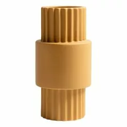 Kas Industry Tall Vase Mustard 15.5 X 15.5 X 30 Cm